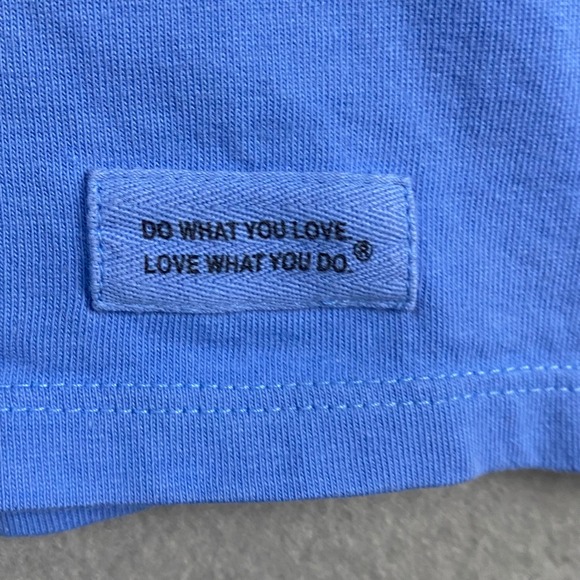 Life is Good Womens Crusher T Shirt Blue Get Outta Town Graphic Tee Size L - Picture 3 of 9